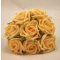 8 Gold Small Open Roses