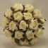 White Ivory Rose Diamante Bridesmaid's Bouquet