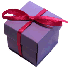 Lilac Favour Box With Ribbon