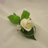 Single Ivory Rosebud Buttonhole