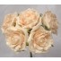 5 Luxury Open Cream Roses