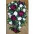 Burgundy & Ivory Rose Shower Bouquet