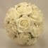 Pearl White Rose Bridesmaid's Bouquet