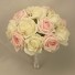 Pink & Pearl White Rose Table Posy