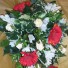 Red Gerbera & Cream Shower Bouquet