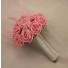 Pink Rose Feather Bridesmaid's Bouquet