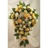 Gold & Ivory Rose Diamante Shower Bouquet