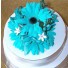 Turquoise / Aqua Gerbera Cake Topper