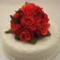 Orange Rose Luxury Diamante Cake Topper