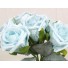 6 Luxury Aqua Turquoise Medium Roses
