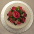 Cerise Pink Rose Luxury Diamante Cake Topper