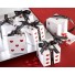 "Lucky in Love" Dice Favour Boxes with Imprinted Ribbon and Heart Charm