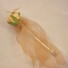 Gold Single Rose Diamante Butterfly Wand