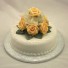 Gold Rose Cake Topper