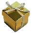 Gold Favour Box With Ribbon