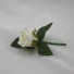 Ivory Rose Diamante Buttonhole