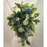 Ivory & Blue Diamante Shower Bouquet