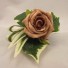 Single Mocha Rose Buttonhole