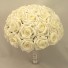 Large Ivory Diamante Rose Table Posy