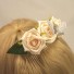 Ivory Open Rose Hair Comb