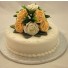 Gold & Ivory Rose Luxury Cake Topper