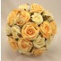 Gold & Ivory Rose Bridesmaid's Bouquet