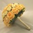 Ivory & Gold Rose Diamante Bridal Bouquet