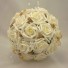 Ivory Rose & Gold Butterfly Bouquet