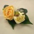 Gold & Ivory Rose Diamante Buttonhole