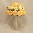 Gold & Ivory Rose Diamante Bridal Bouquet