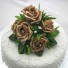 Mocha Rose Luxury Cake Topper