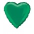 18'' Green Heart Foil Balloon