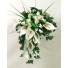 Ivory Cala Lily & Organza Ribbon Shower Bouquet