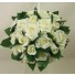 Large Ivory Rose & Leaves Pomander Ball