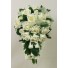 Cream Rose & Organza Ribbon Shower Bouquet