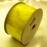 Yellow Ribbon Wired Organza 50mm