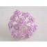 Lilac / Lavender Diamante Ribbon Roses
