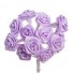 Lilac Satin Ribbon Roses
