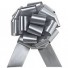 50mm Large Metallic Silver Pull Bows