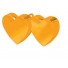 Orange Double Heart Balloon Weight