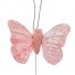Baby Pink Small Feather Butterflies