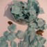 Turquoise Silk Rose Petals